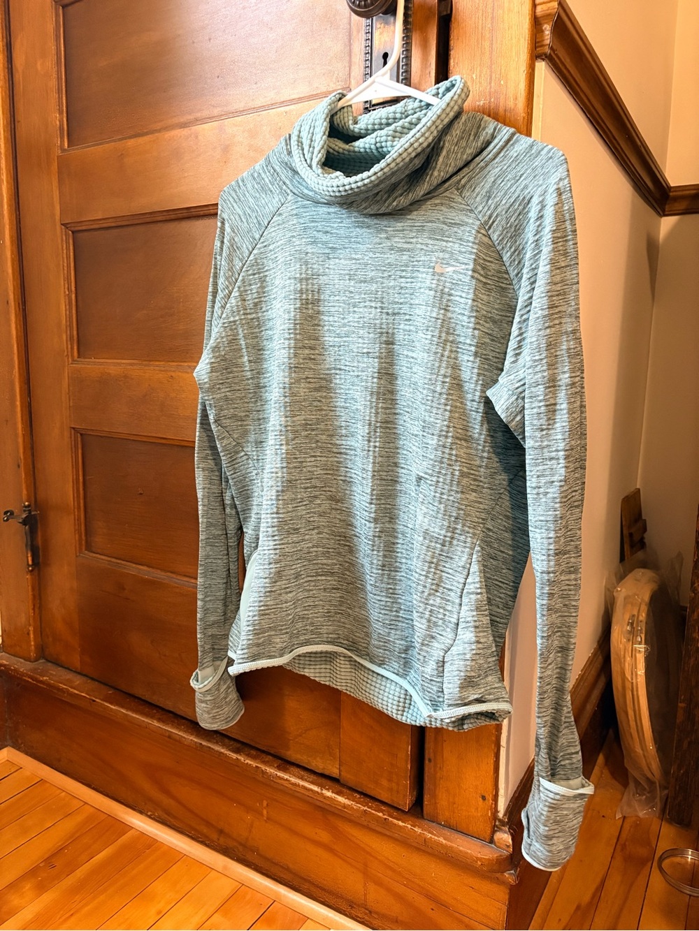 Nike Women's Cove Cowl Neck Lightweight Sweater - Light Teal